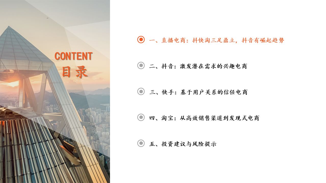 【行業(yè)報(bào)告】從抖快淘三足鼎立，看直播電商核心競(jìng)爭(zhēng)力