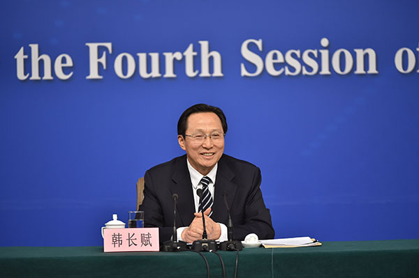 農業部部長韓長賦等在十二屆全國人大五次會議記者會上答記者問