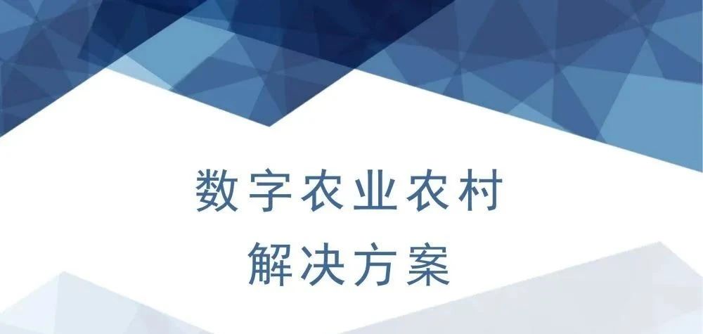 【ppt資料】數字農業農村解決方案